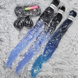 8pc BUNDLE OF 26in. SYNTHETIC PRE-STRETCHED BRAIDING HAIR \ IN ORIGIN